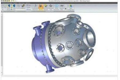 Vákuumkamra és tudományos műszer 3D modellje Alibre Design-ban