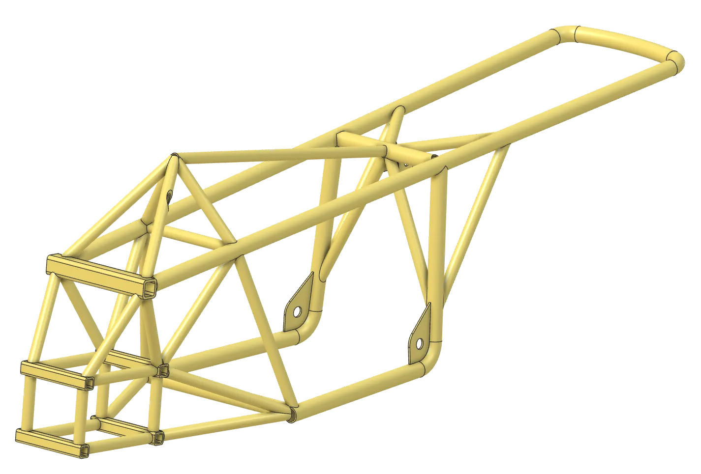 Kész hegesztett gépváz Alibre Design Expert Weldments modulban